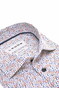 Ledûb Refined Leaf Print Shirt Overhemd Rood-Blauw