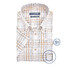 Ledûb Sandy Checkered Classic Overhemd Licht Bruin