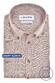 Ledûb Short Sleeve Button-Down Linnen Cotton Blend Overhemd Bruin