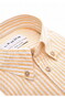 Ledûb Short Sleeve Striped Button Down Linnen Look Pure Cotton Overhemd Lichtgeel