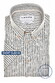 Ledûb Short Sleeve Striped Button Down Linnen Look Pure Cotton Overhemd Midden Groen