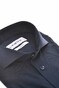 Ledûb Slim Active Stretch Solid Color Overhemd Donker Blauw