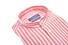 Ledûb Slim Casual Striped Mao Collar Shirt Fine Orange