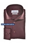 Ledûb Slim Cotton Jersey Stretch Extra Long Sleeve Overhemd Donker Rood