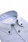 Ledûb Slim Oxford Button-Down Overhemd Midden Blauw