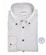 Ledûb Slim Oxford Button-Down Vertical Stripe Overhemd Licht Grijs
