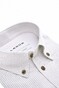 Ledûb Slim Oxford Button-Down Vertical Stripe Overhemd Licht Grijs