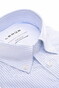 Ledûb Slim Oxford Stripe Button-Down Overhemd Licht Blauw