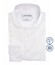 Ledûb Slim Solid Color Jersey Cotton Stretch Overhemd Wit