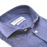 Ledûb Slim Solid Color Linnen Blend Overhemd Midden Blauw