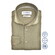 Ledûb Slim Uni Color Cotton Tricot Overhemd Midden Groen