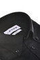 Ledûb Solid Color Button Down Cotton Jersey Tone-on-Tone Buttons Polo Zwart