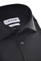 Ledûb Solid Color Cotten Jersey Stretch Overhemd Zwart