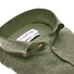 Ledûb Solid Color Cotton-Linnen Blend Button-Down Extra Long Sleeve Overhemd Midden Groen
