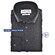 Ledûb Solid Color Cotton-Linnen Blend Button-Down Extra Long Sleeve Overhemd Navy