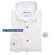 Ledûb Solid Color Cotton-Linnen Blend Button-Down Extra Long Sleeve Overhemd Wit