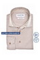 Ledûb Solid Color Extra Long Sleeve Organic Cotton Overhemd Midden Bruin