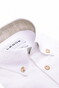 Ledûb Solid Color Oxford Subtle Contrast Details Extra Long Sleeve 7 Shirt White-Sand