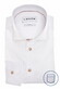 Ledûb Solid Color Subtle Contrast Details Overhemd Wit-Zand