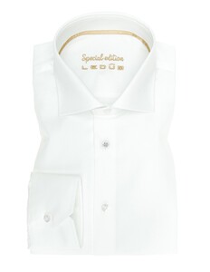 Ledûb Special Edition Modern Fit Overhemd Antiekwit