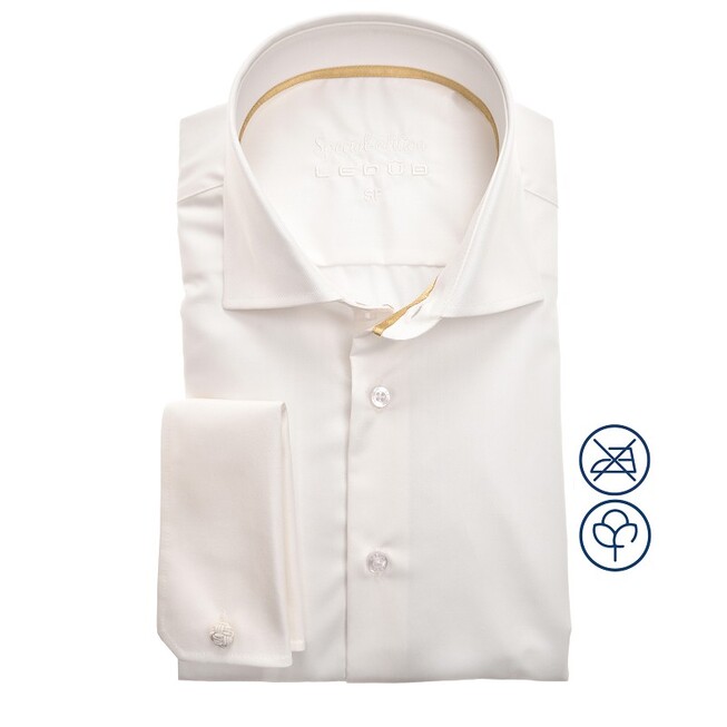 Ledûb Special Edition Slim Fit Overhemd Off White