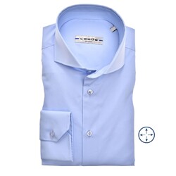 Ledûb Stretch Slim Fit Overhemd Licht Blauw