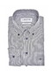 Ledûb Striped Button-Down Pure Cotton Overhemd Navy
