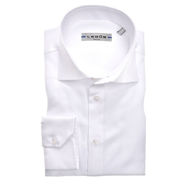 Ledûb Two Ply Modern Fit Overhemd Wit