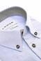 Ledûb Uni Color Button-Down Subtle Contrast Overhemd Licht Blauw