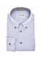 Ledûb Uni Color Button-Down Subtle Contrast Overhemd Licht Blauw