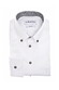 Ledûb Uni Color Button-Down Subtle Contrast Overhemd Wit