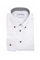 Ledûb Uni Color Button-Down Subtle Contrast Overhemd Wit