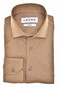 Ledûb Uni Color Cotton Jersey Stretch Overhemd Midden Bruin