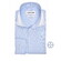 Ledûb Uni Color Four Way Stretch Overhemd Licht Blauw