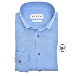 Ledûb Uni Color Linen Cotton Button-Down Shirt Light Blue