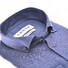 Ledûb Uni Color Linnen Cotton Button-Down Overhemd Midden Blauw