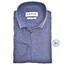 Ledûb Uni Color Linnen Cotton Button-Down Overhemd Midden Blauw