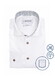 Ledûb Uni Color Pure Cotton Non-Iron Overhemd Wit-Blauw