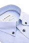 Ledûb Uni Color Subtle Contrast Button-Down Cotton Stretch Overhemd Licht Blauw