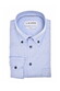 Ledûb Uni Color Subtle Contrast Button-Down Cotton Stretch Overhemd Licht Blauw