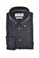 Ledûb Uni Color Subtle Contrast Button-Down Cotton Stretch Overhemd Navy