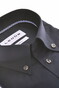 Ledûb Uni Color Subtle Contrast Button-Down Cotton Stretch Overhemd Navy