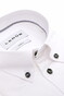 Ledûb Uni Color Subtle Contrast Button-Down Cotton Stretch Overhemd Wit