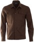 Ledûb Uni Double Breastpocket Overshirt Donker Bruin