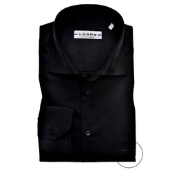 Ledûb Uni Modern Fit Overhemd Zwart