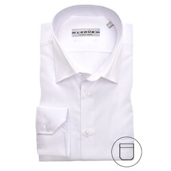 Ledûb Uni Regular Fit Overhemd Wit
