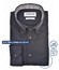 Ledûb Urban Contrast Collar Overhemd Donker Blauw