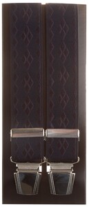 Lindenmann Diamond Pattern Suspenders Navy