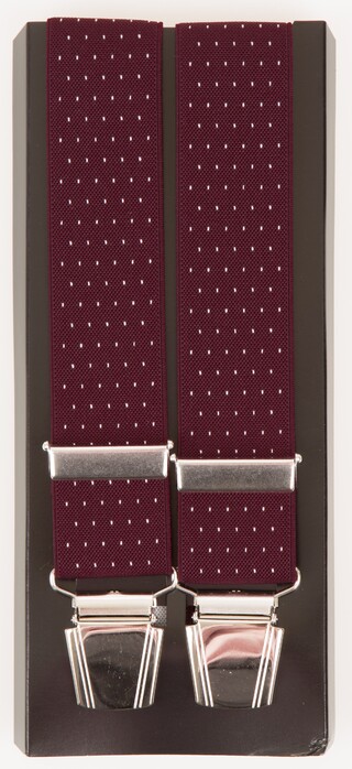 Lindenmann Dot Pattern Bretels Bordeaux
