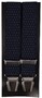 Lindenmann Dot Pattern Suspenders Navy-White